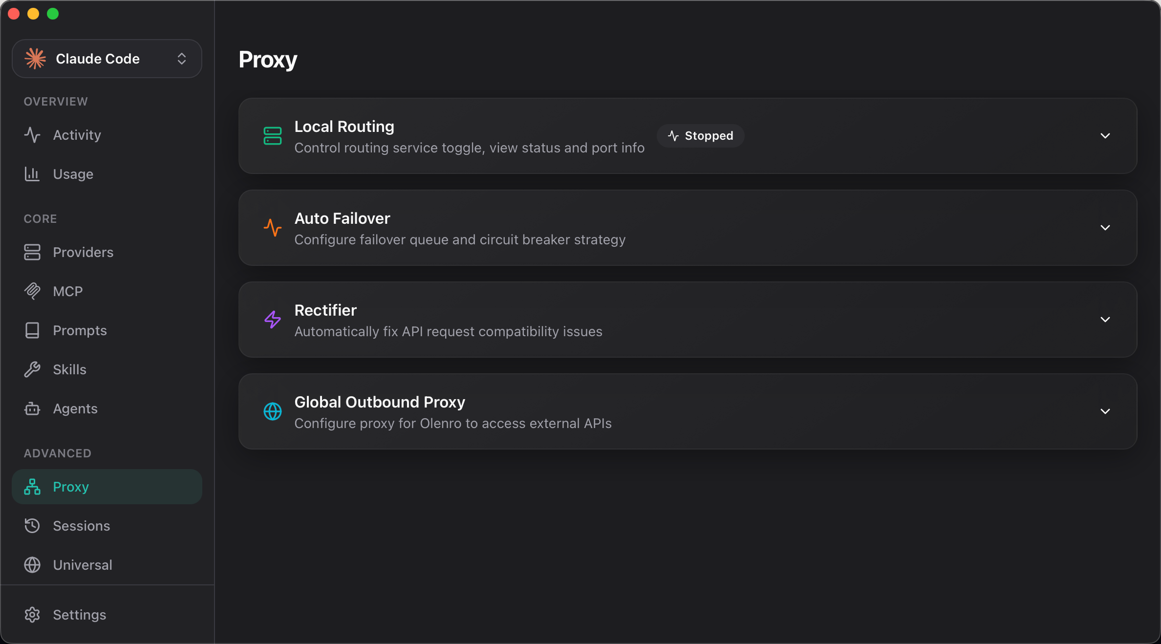 Local proxy with auto-failover